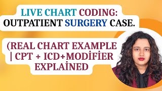 Outpatient Surgery Live Chart Coding Demo|| Operative Note Breakdown.#medicalcoding #surgerycoding