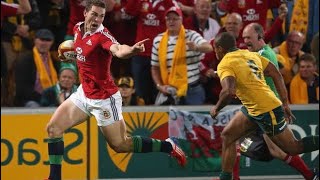 George North taunts Will Genia backwards (2013)