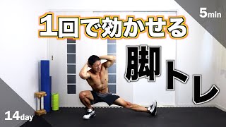 【2週間】1回で鬼のように効く時短でサクッと追い込める最強の脚トレーニング