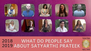 What do people say about Satyarthi & his work ? Testimonials from students of Tantra Nectar, 2018-19