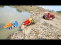 Tata Truck And Dump Truck Accident Pulling Out Bruder Tractor | CS kids Toy