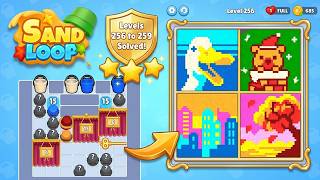 🏖️ Sand Loop Walkthrough: Levels 256, 257, 258 & 259 | Complete Solution Guide 🧩