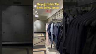 Cloth shop in Bank Safety locker  #youtubeshorts #travel #travelvlog #swiss