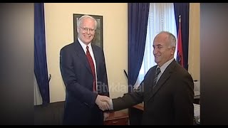 Avokati i Popullit Dobjani në takim me ambasadorin James Jeffrey (24 Shkurt 2004)