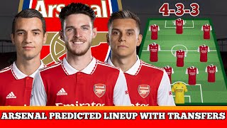 ARSENAL POTENTIAL STARTING LINEUP WITH TRANSFERS | RICE, KIWIOR, TROSSARD ✅ | WINTER 2023