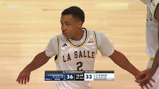 2024 #A10MBB Championship First Round - La Salle vs. George Washington Highlights