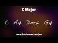 c major jazz backing track slow swing 1 6 2 5