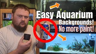 Easy DIY Aquarium Background - No More Paint!