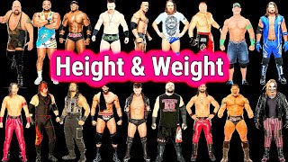 WWE wrestling 35 Superstars Height & Weight |