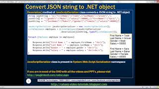 Convert JSON string to net object