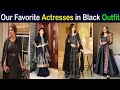 Top 10 actress in black dreses