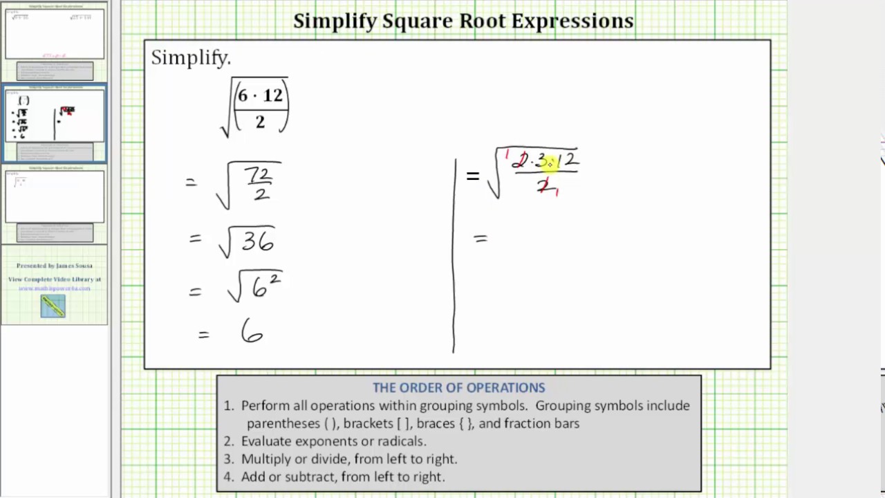 Simplify Square Root Fraction Calculator Mensce