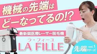 【先端シリーズ①】最新鋭レーザー脱毛機ラフィーユの先端お見せします！