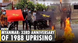 Myanmar protesters mark 33rd anniversary of 1988 uprising against military rule | World English News