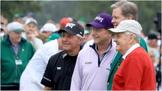 Gary Player, Jack Nicklaus and Tom Watson tee off to open the 2023 Masters ⛳️