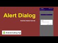 Custom Alert Dialog android Studio | Alert dialog with edit text send data to activity