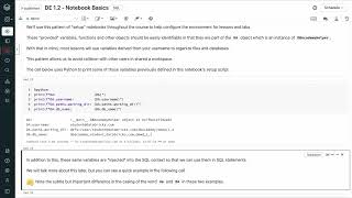 Tutorial - Notebook Basics: Configure Notebooks for Lessons and Labs | Databricks Academy