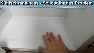 Wasser im Kühlschrank - Kondenswasser unter dem Gemüsefach verhindern / Wasser läuft nicht ab / Nass