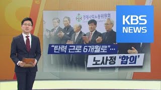 탄력 근로제 6개월로 확대…“한계도 분명” / KBS뉴스(News)