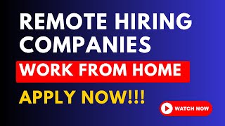 🌍 500+ Companies Hiring Remotely – Work from Anywhere | Apply Now ✅