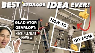 Overhead Garage Storage / Racks / Shelves Installment | Gladiator Gearloft | ASMR