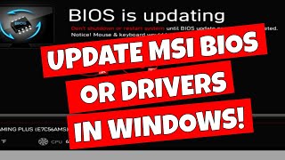 Easy Update Drivers \u0026 BIOS With MSI Center For MSI Motherboards