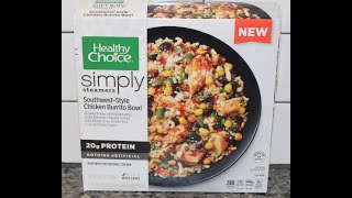 Healthy Choice Simply Steamers: Southwest-Style Chicken Burrito Bowl Review