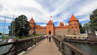 Island Castle \u0026 Trakai - The Old Capital of Lithuania | ASMR POV Walking Tour [4K] Ultra HD 60fps