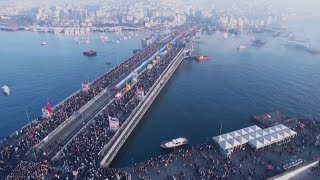 Thousands gather in support of Palestinians