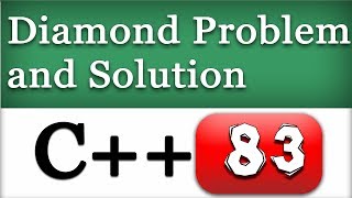 C++ Diamond problem in OOPS, Solution using Virtual Inheritance with Example