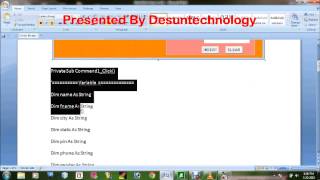 Visual Basic 6 0 bengali tutorial Insert and Show part 3