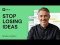 How To Stop Losing Ideas - 5 Tips for organization in Miro