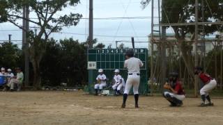 豊見城中学校野球部　5月１８日　光貴1打席目　見もの 5)