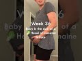 36 weeks pregnant baby development