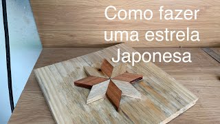 Como fazer uma estrela japonesa com a meia esquadria