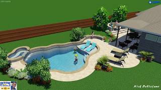 Backyard Getaway with Custom Fire Pit | 3D Design