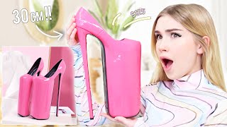 Trying MORE Crazy High Heels !! *I really might break a leg*