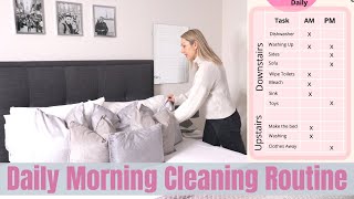 Daily Morning Cleaning Routine UK 2022 - Keep On Top Of Housework Easily