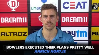 Nortje: DC bowlers executed their plans very well | Post Match Press Conference DC Vs CSK