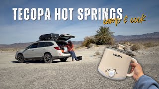 Cooking in my car with an electric hot pot (plus a visit to Tecopa Hot Springs!)