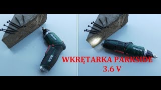 Wkrętarka 3,6vol PARKSIDE test i Unboxing