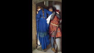 The Meeting on the Turret Stairs by Frederic William Burton #shorts #art #painting #medieval