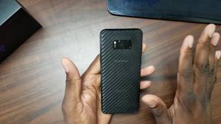 Samsung Galaxy S8+ Clear Carbon Fiber Skin! $3