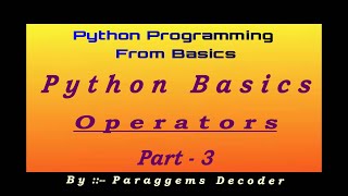 Assignment Operators Python| Python Tutorials for beginers | Operators In Python| Python Tutorial 11