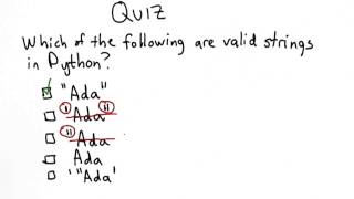 Valid Strings Solution - Intro to Computer Science