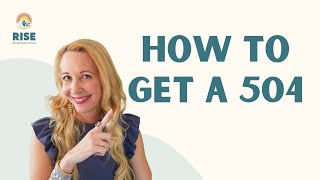 How to Get a 504 Plan: 3 EASY STEPS to get a 504 for Your Child