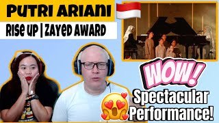 Putri Ariani - ''Rise Up'' Full performance of Zayed Award for Human Fraternity - 2025 | REACTION!🇮🇩