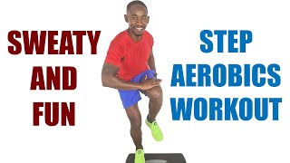 SWEATY and FUN Step Aerobics Workout for Losing Fat🔥Burn 510 Calories in 58.11 Minutes🔥