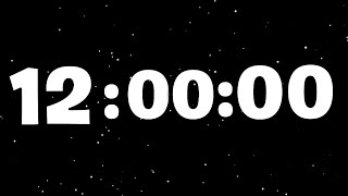 ⏳✨ 12 Hour Countdown | Stellar Space Travel for Special Events and Projects 🌌