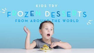 Kids Try Frozen Desserts From Around the World | Kids Try | HiHo Kids